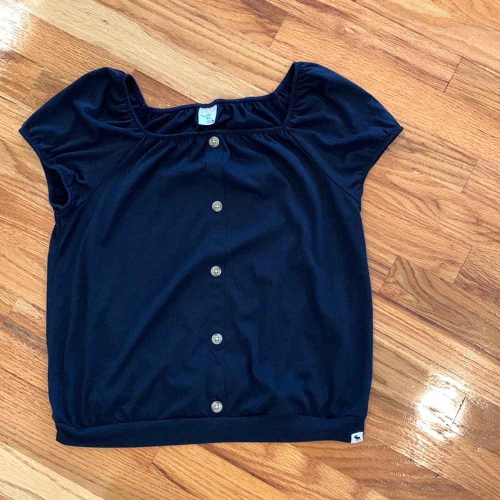 Abercrombie Kids navy short sleeve shirt
